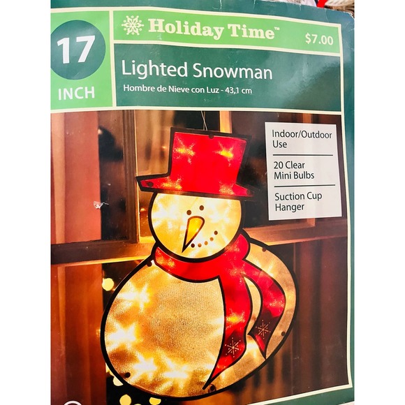 Lighted Snowman 17 inch Indoor / Outdoor - Picture 6 of 6